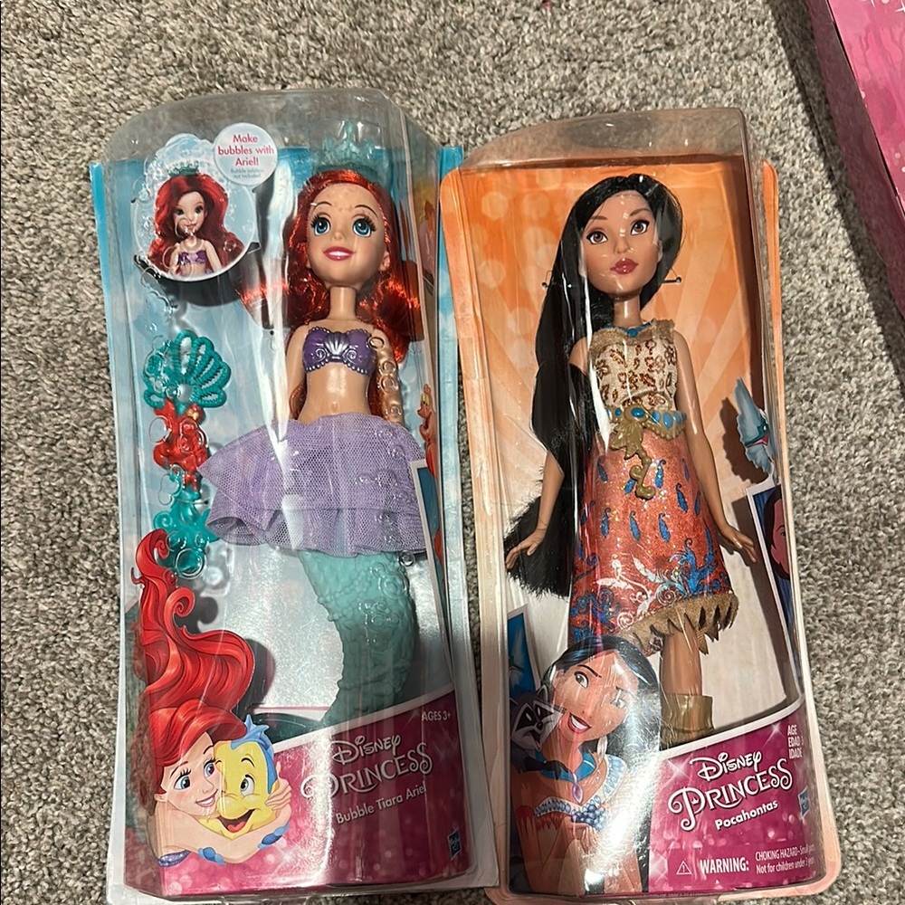 Ariel & Pocahontas princess bundle dolls